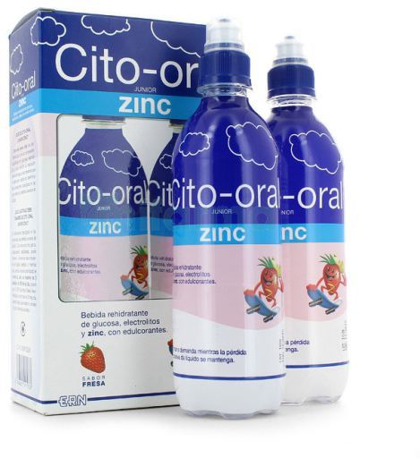 Cito Oral Zinc Junior Strawberry 2x500ml