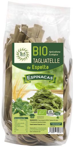 Spelt tagliatelle with spinach Bio 250 gr