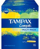 Compak Multipack Tampones 16 Unidades