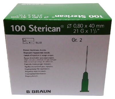 Sterican Green Needles 40x8 mm 1.2 100 units