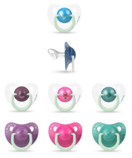 Night &amp; Day Pacifier Anatomical Silicone Nipple 6-18 M 2 units