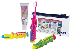 Fluorkin Children&#39;s Travel Set Toothbrush + Toothpaste