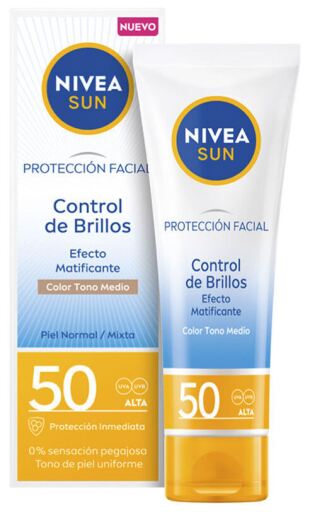 Sunscreen Shine Control Medium Tone SPF 50 40 ml