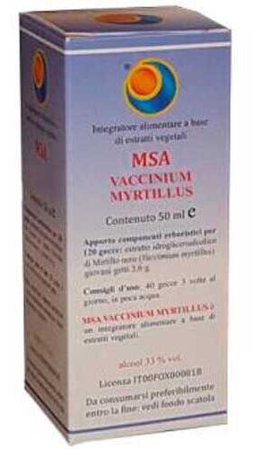 Msa Vaccinium Myrtillus Blueberry Buds 50 ml